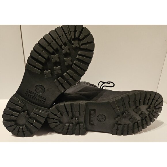 Timberland Womens Premium 6" 8658A Black Waterproof Hiking Boot Nubuck Size 10 M - Picture 10 of 14